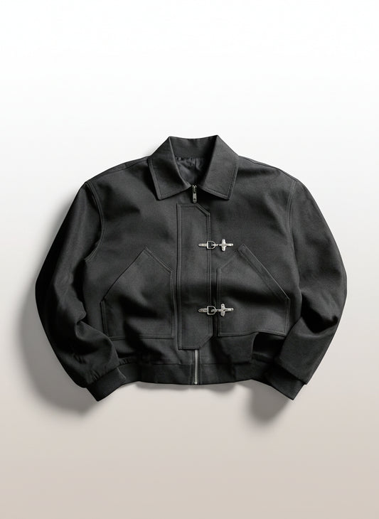 Men's Mature Casual Jacket With Large Pockets
