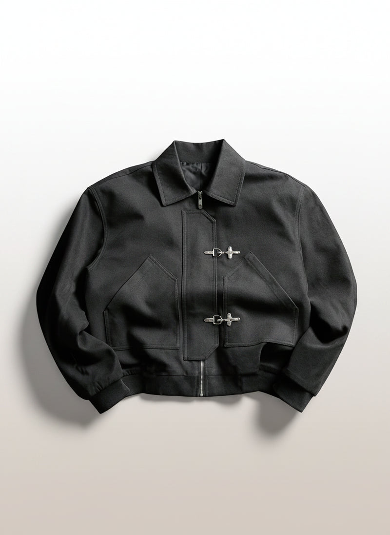 Men's Mature Casual Jacket With Large Pockets