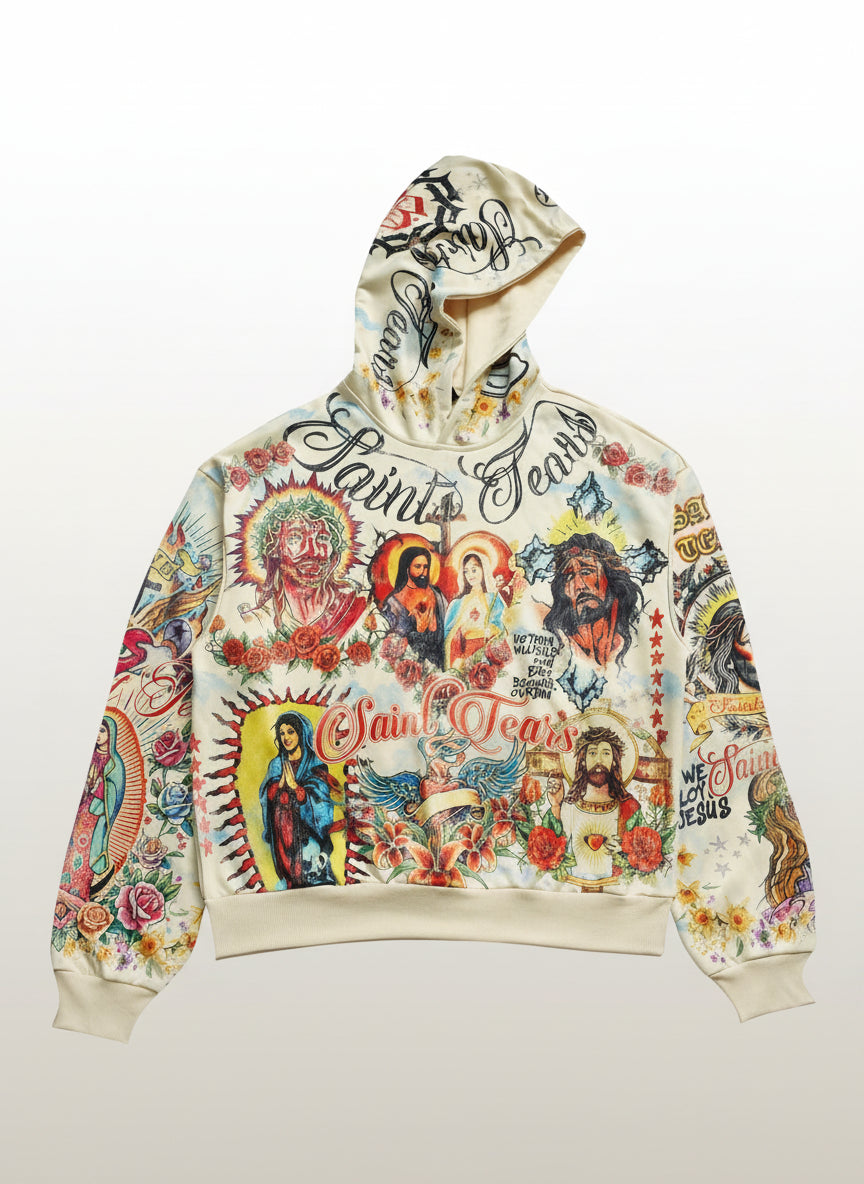 Men's Graphic Print Pullover Hoodie