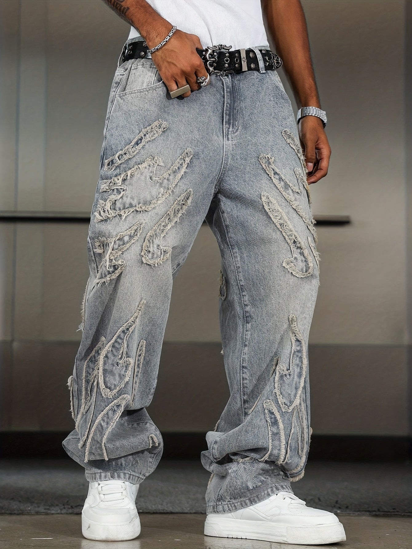 Retro Denim Pants