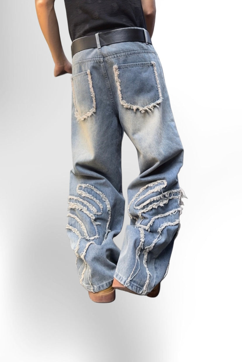 Men's Vintage High-Waist Loose Fit Jeans