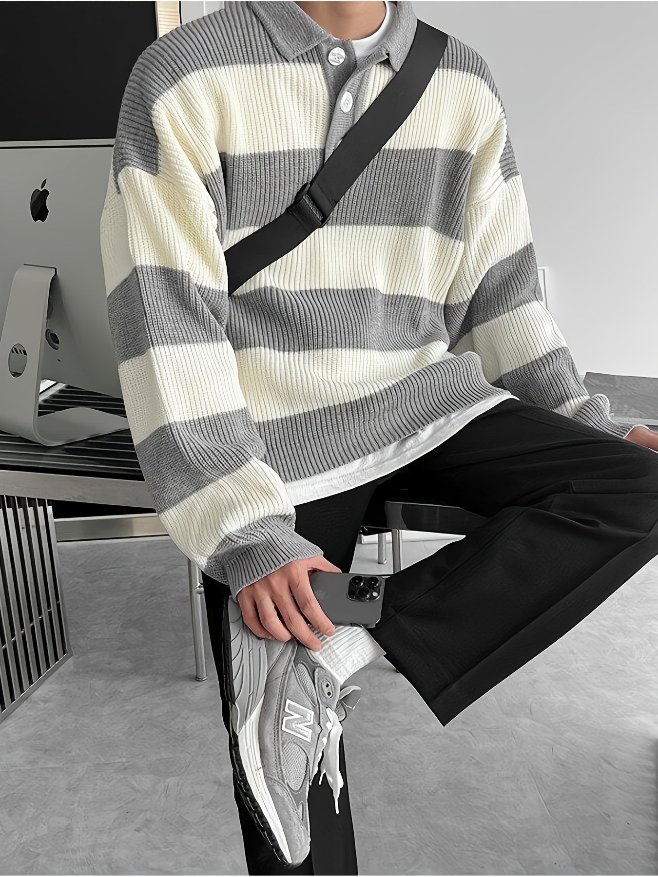 Men'S Casual Crew Neck Sweater
