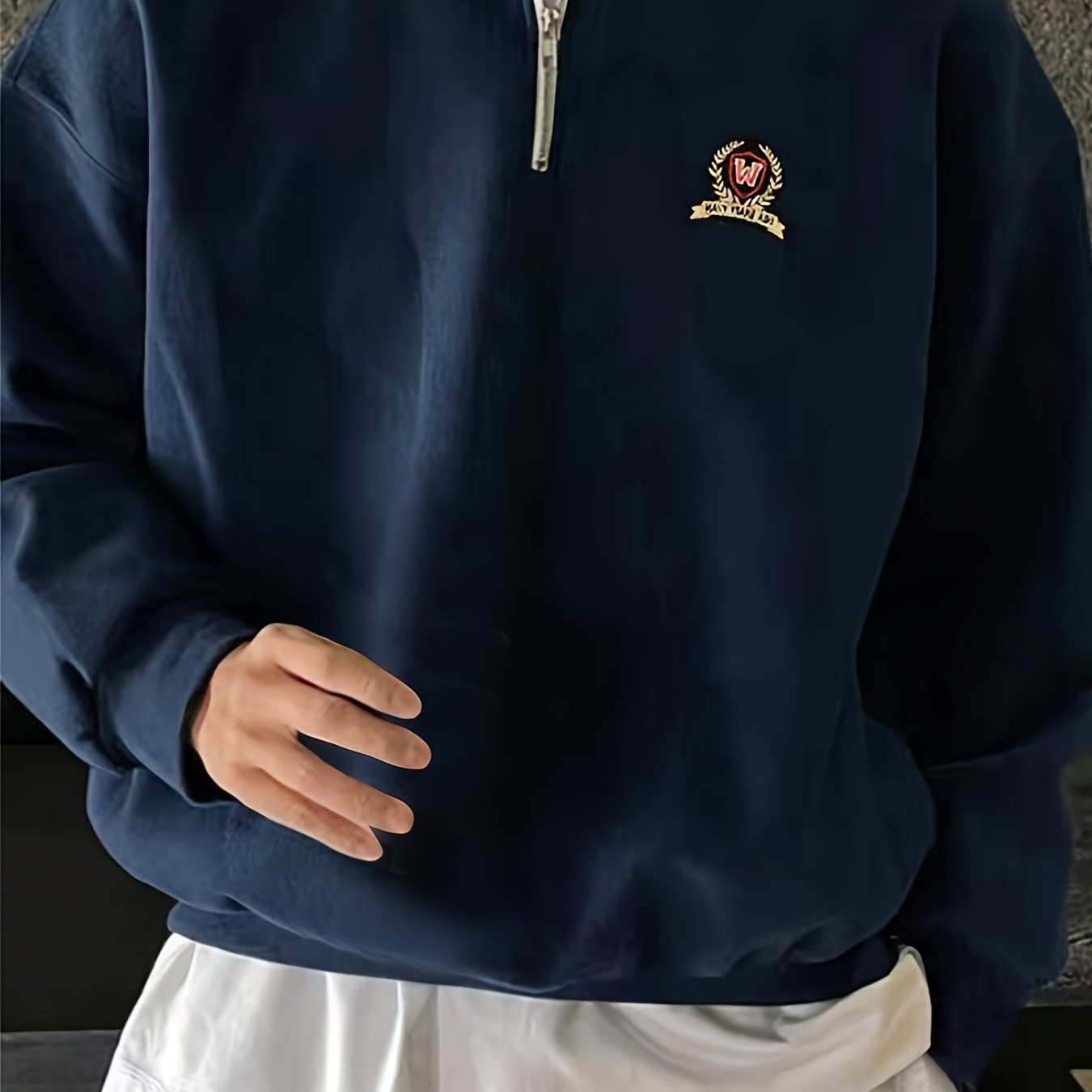 Men's Zip-Up Pullover Sweatshirt