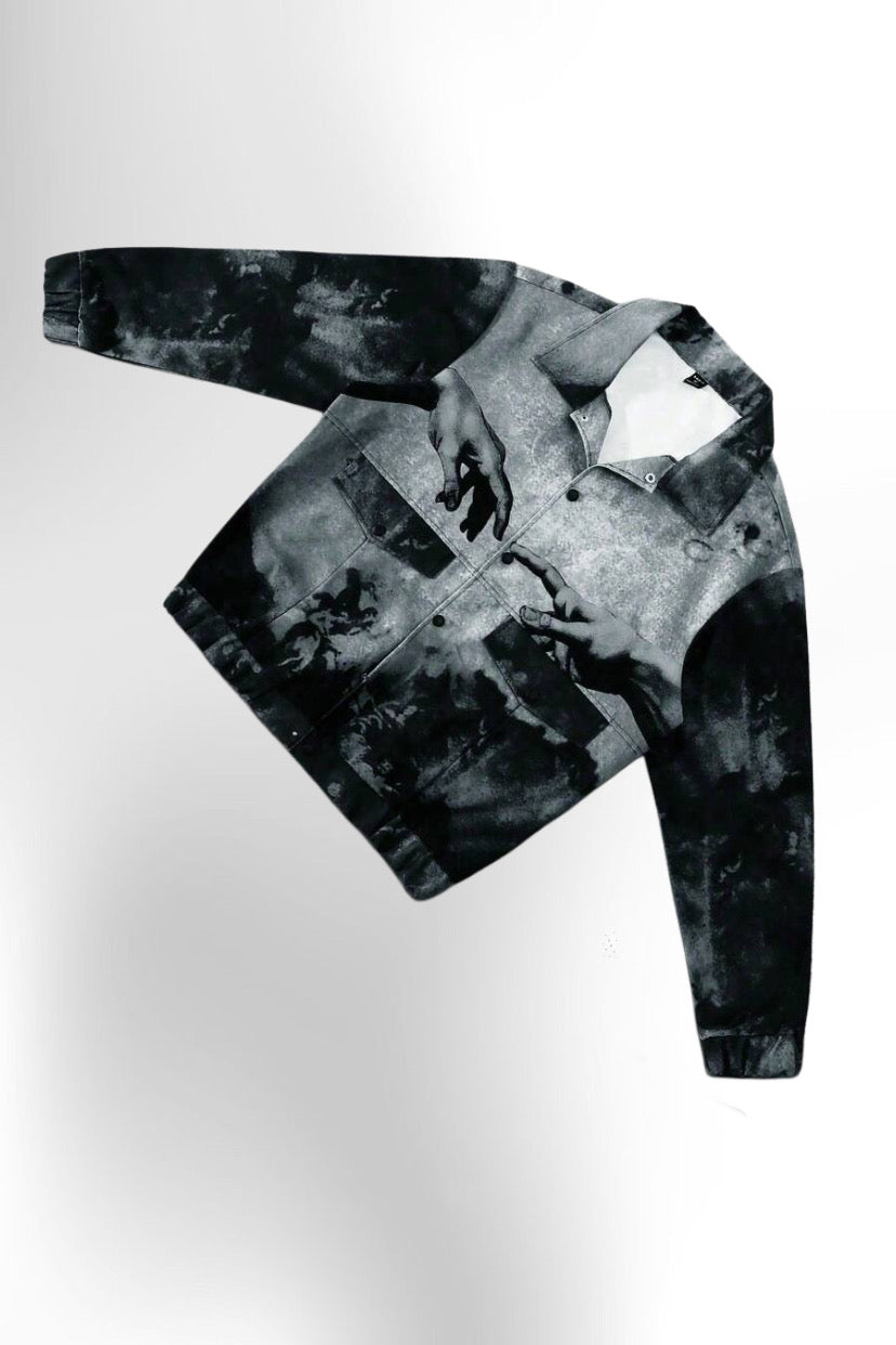 Men's Front Button Long Sleeve Pocket Minimalist Rave Jacket