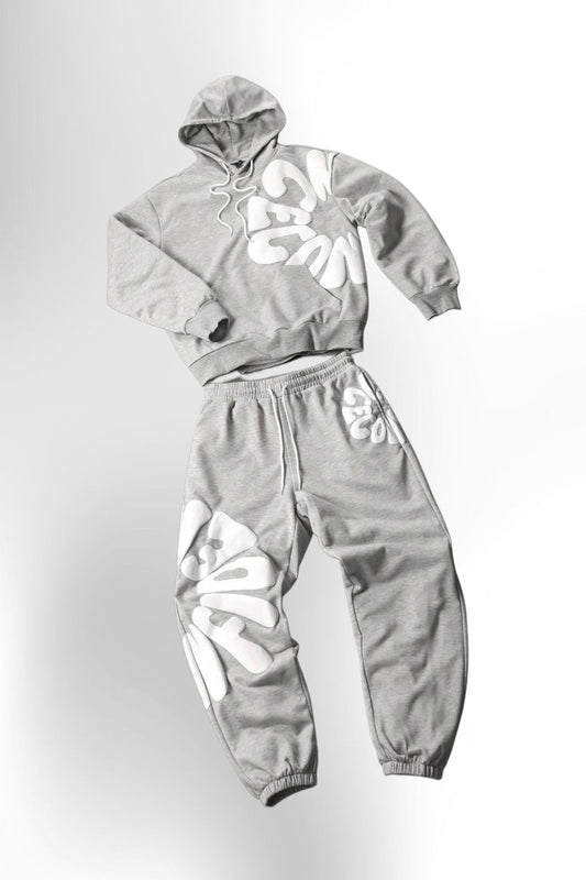 Men’s Letter Print Hoodie And Sweatpants Two Piece Set