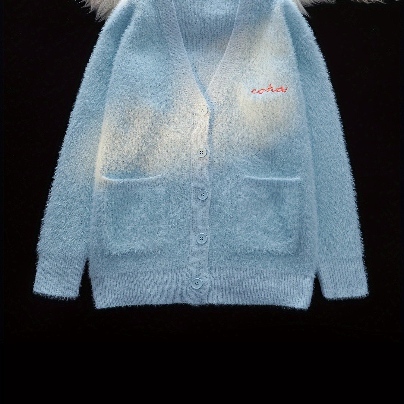 Retro Multi-color Soft Knitted V-neck Cardigan
