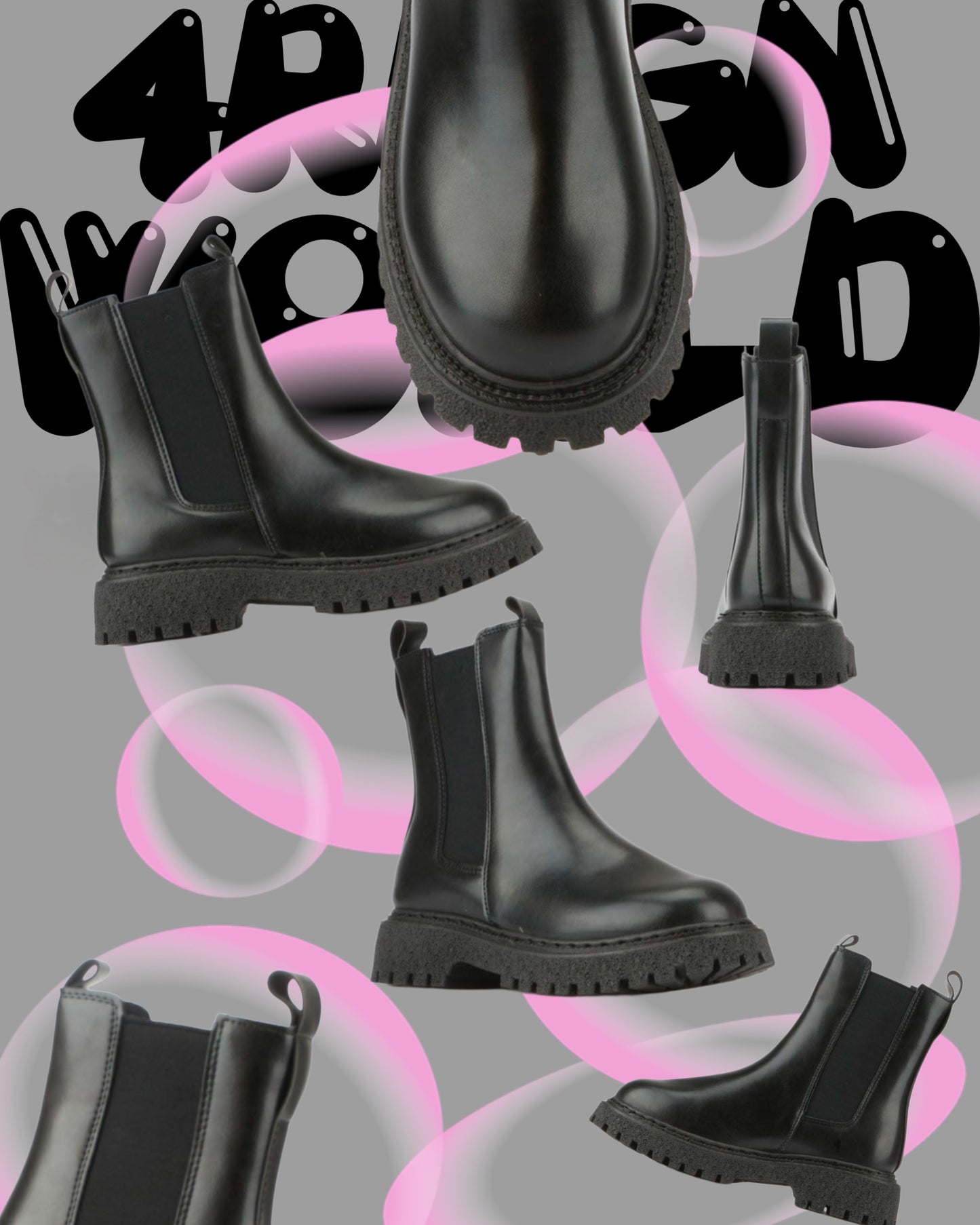 Chunky Chelsea Ankle Boot Black