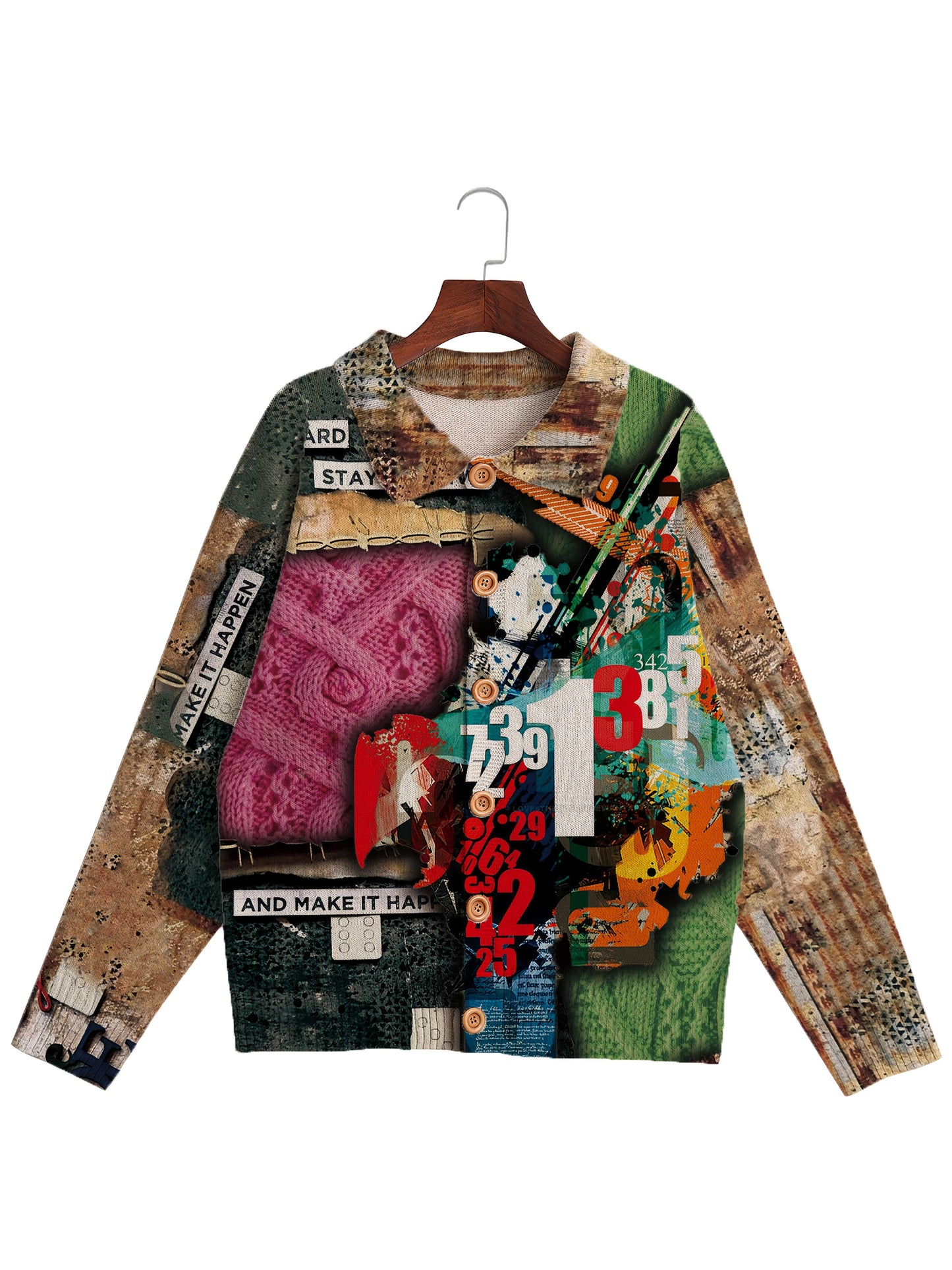 Men'S Casual Loose Fit Knit Sweater Cardigan