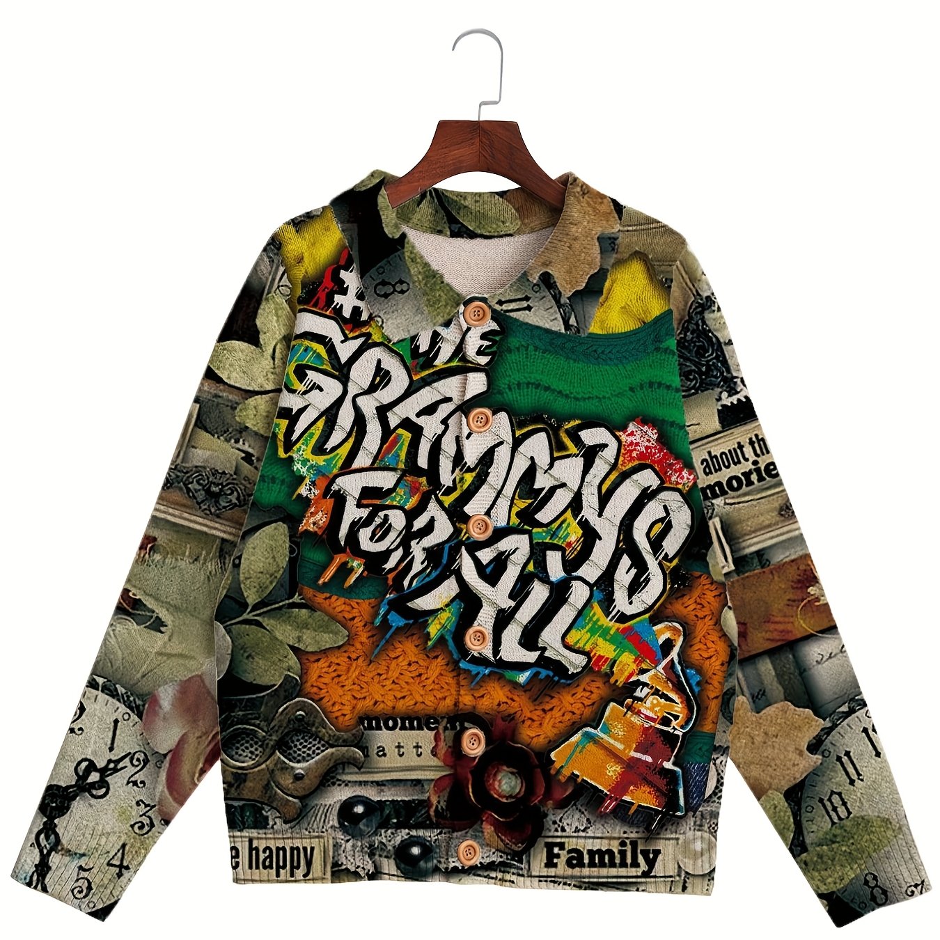 Men's 2025 Spring Casual Loose-Fit Knit Sweater