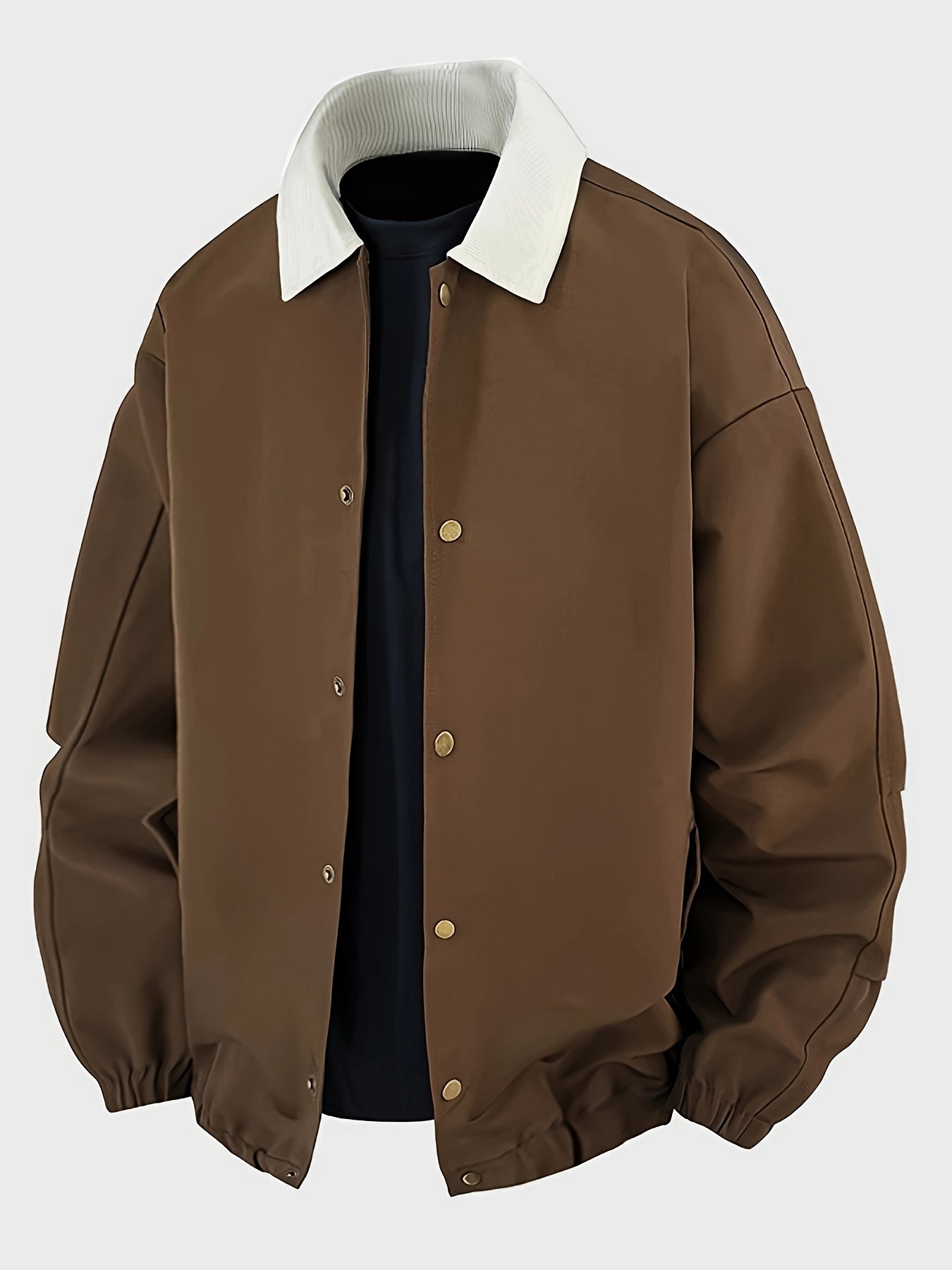 Vintage Turn-Collar Jacket