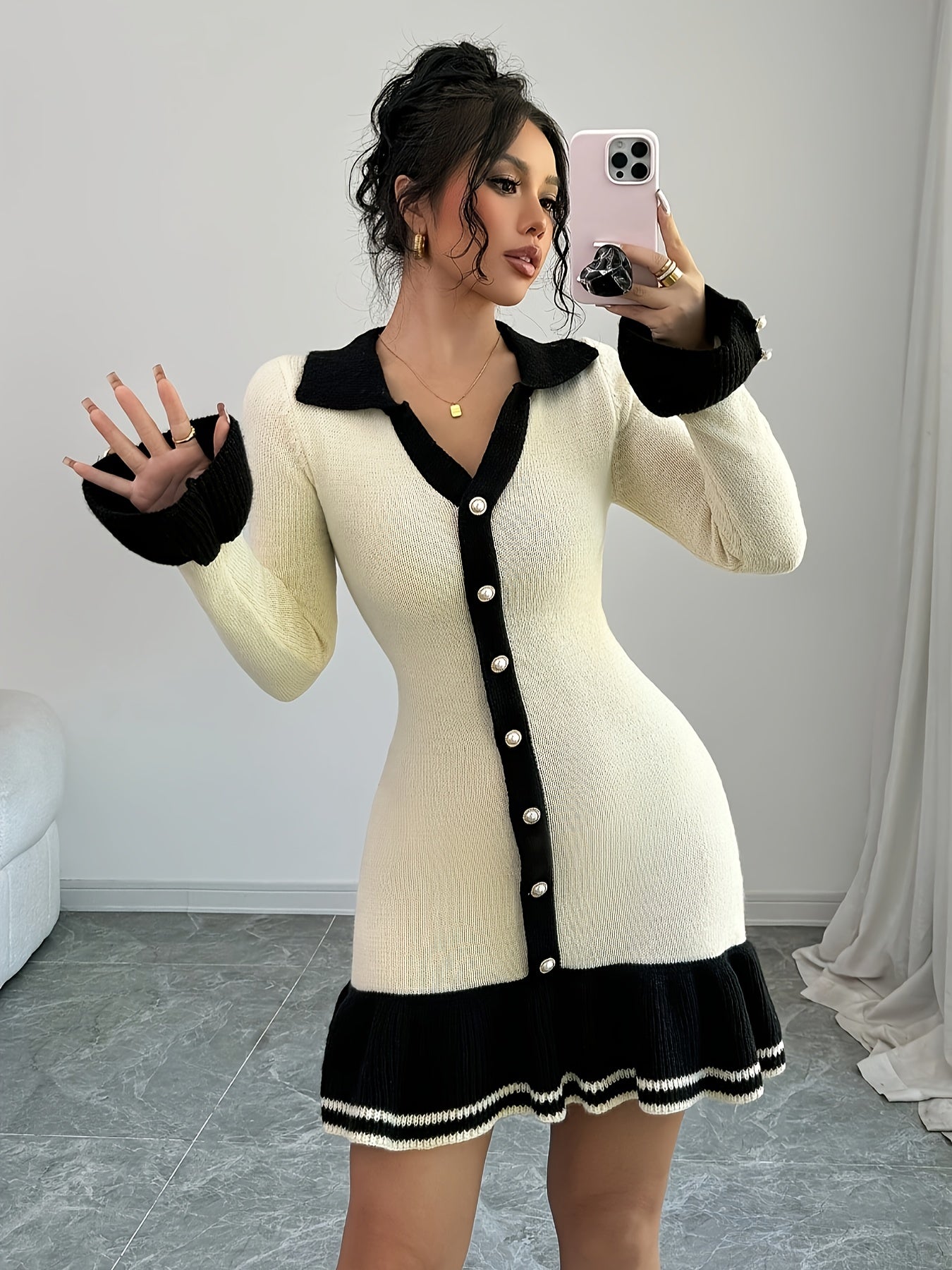 Women's Fabric Dress Elegant Targeted Style