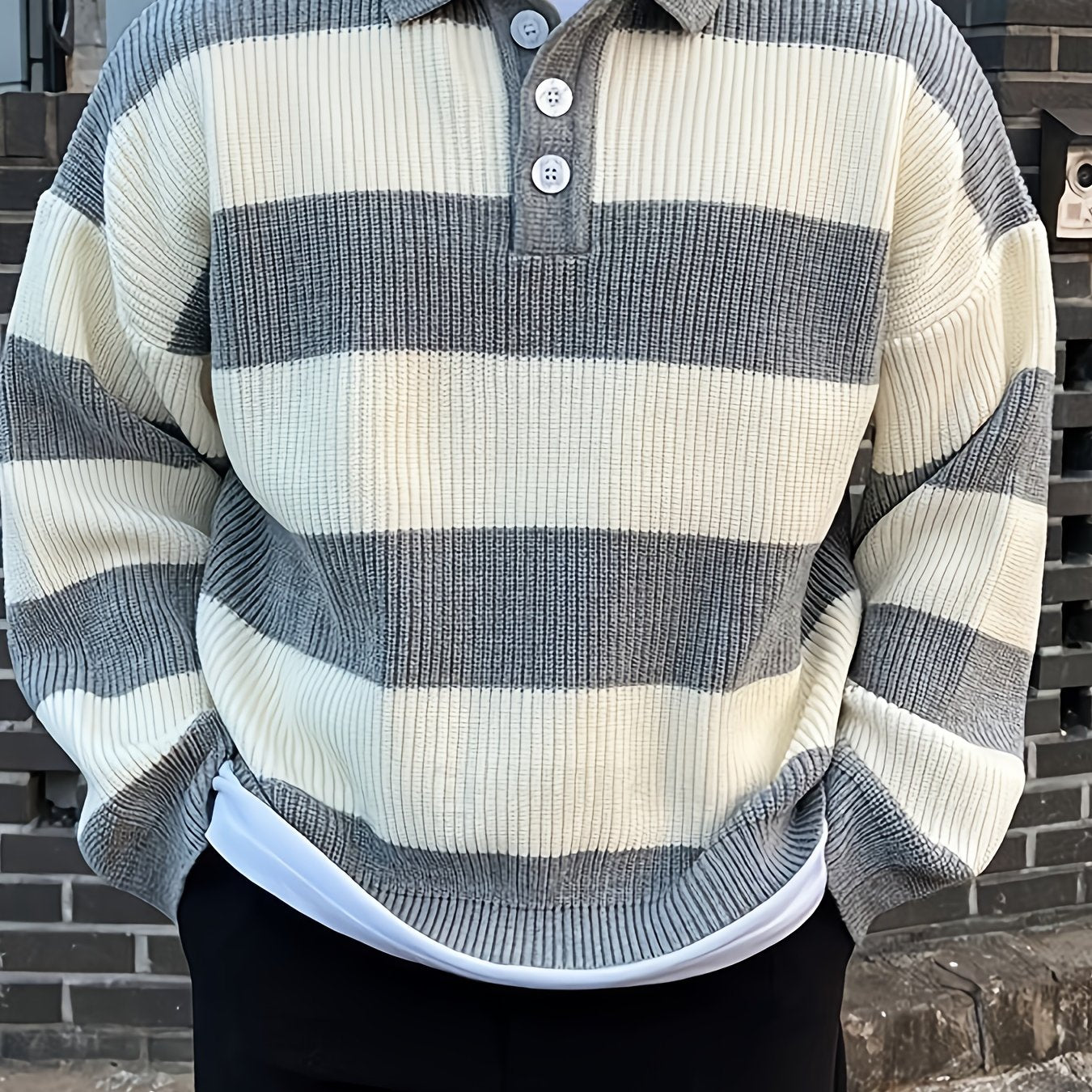 Men'S Casual Crew Neck Sweater