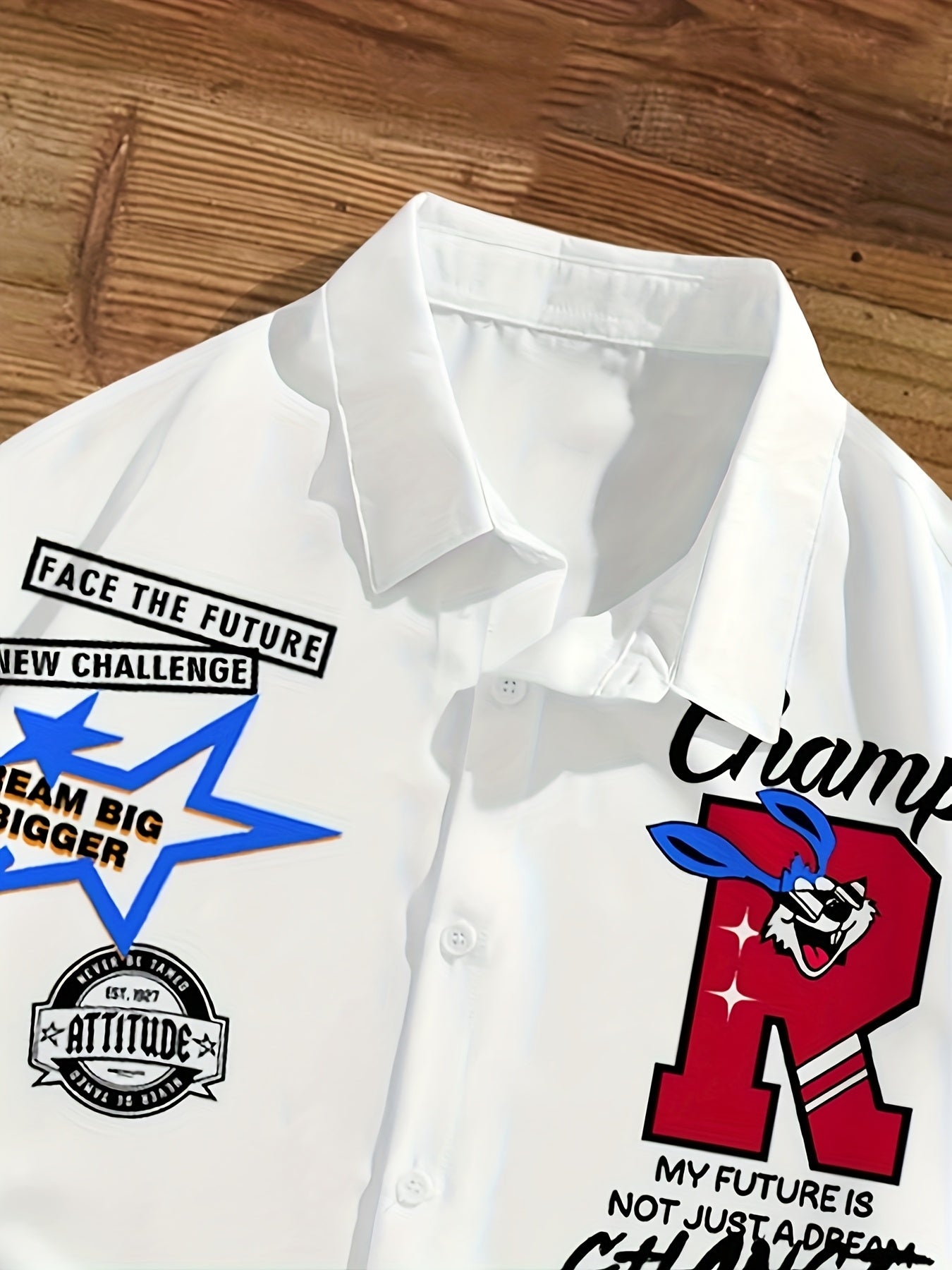 Men's White Short Sleeve Casual Shirt