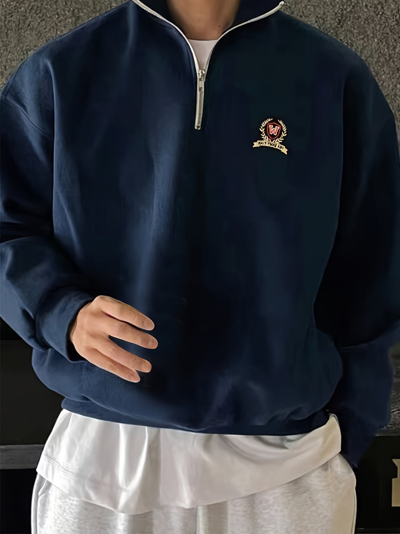 Men's Zip-Up Pullover Sweatshirt
