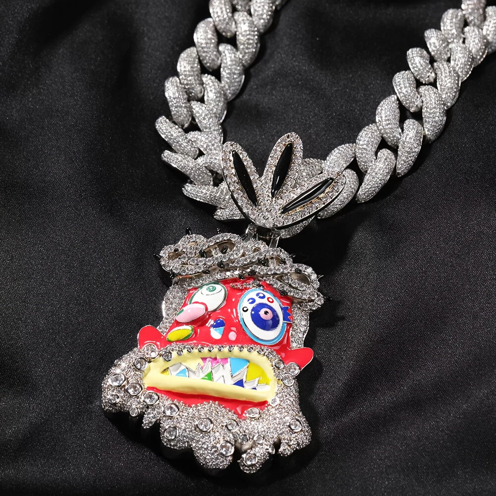 Colorful Enamel Pendant Necklace