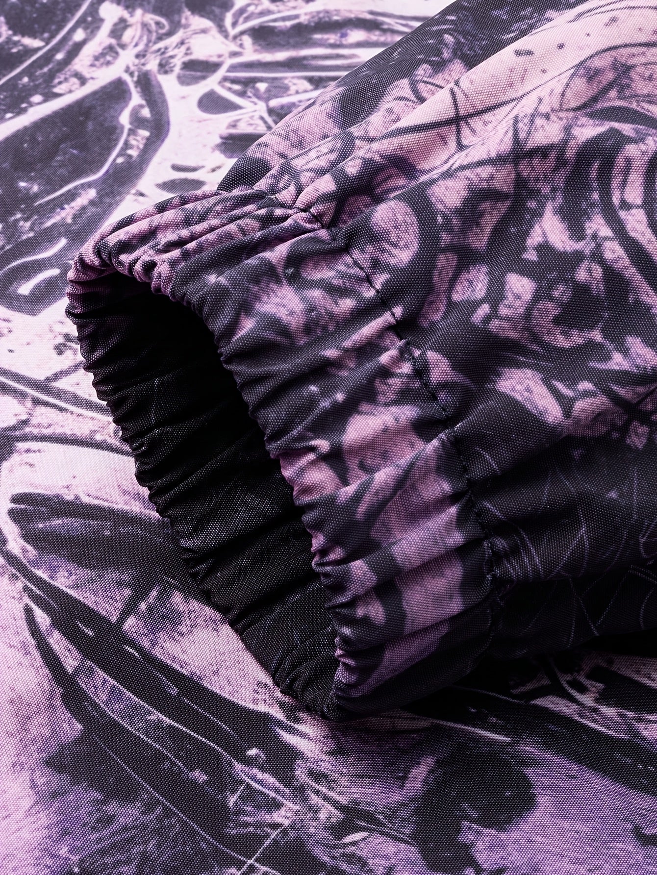 Skeleton Print apel Collar Jacket