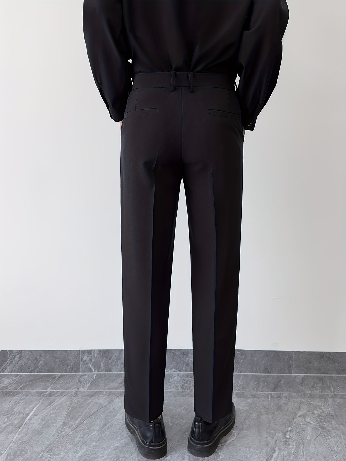 Men's Cropped Casual Formal Pants