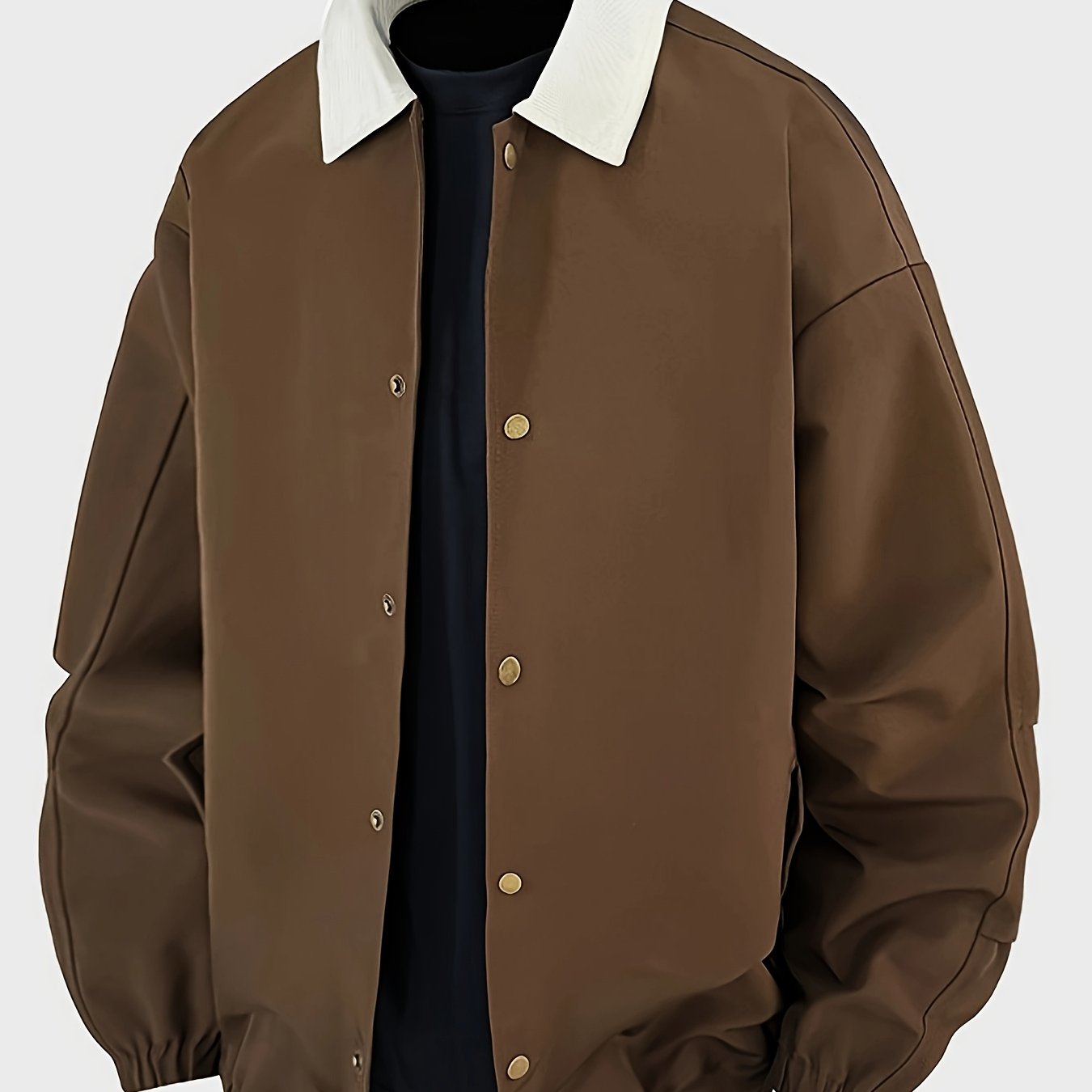 Vintage Turn-Collar Jacket