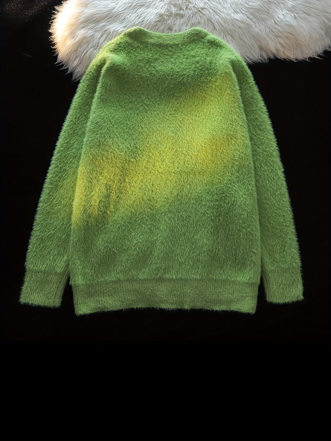 Retro Multi-color Soft Knitted V-neck Cardigan