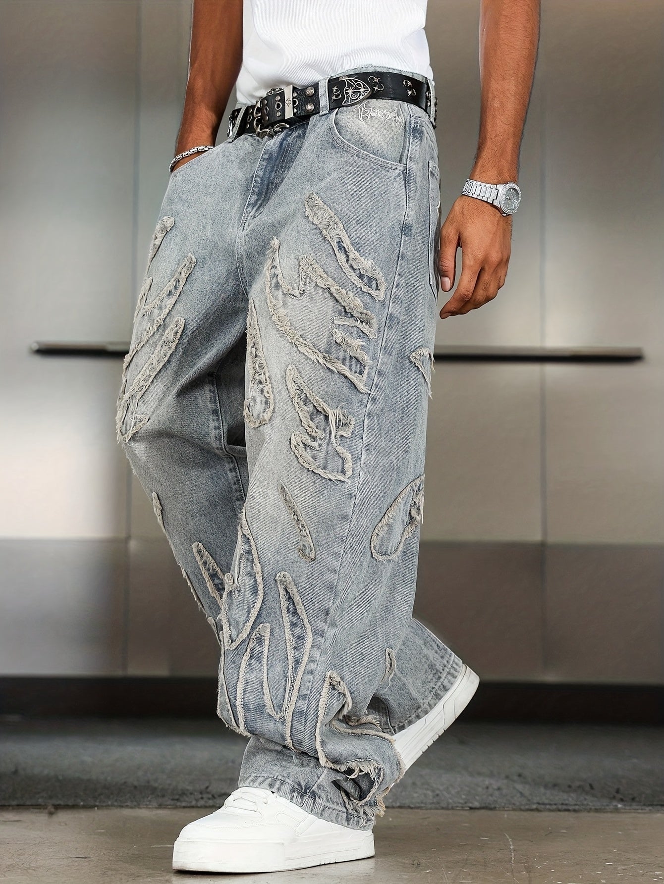 Retro Denim Pants