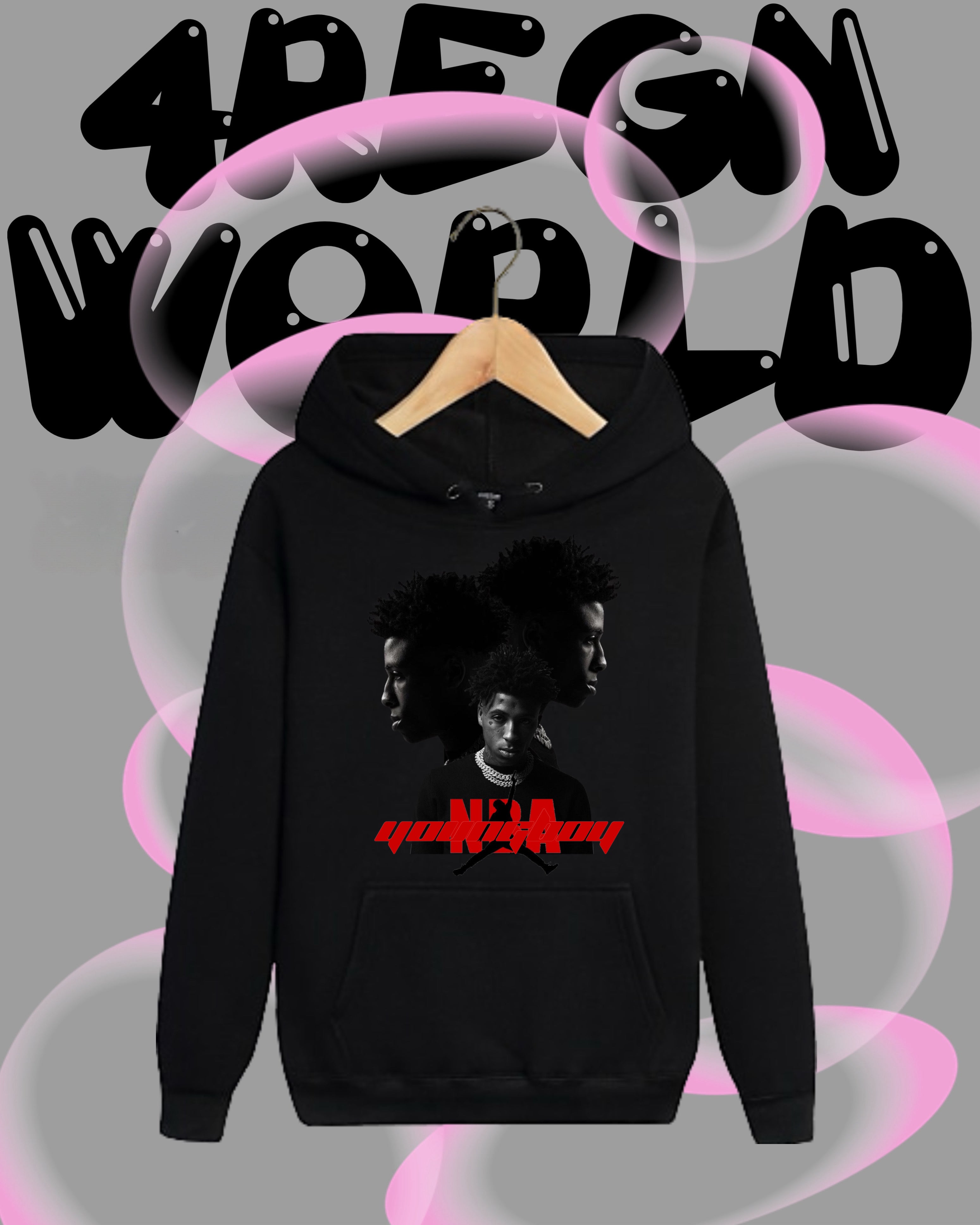 Graphic Hoodie NBA Youngboy