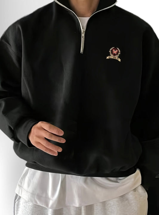 Men's Zip-Up Pullover Sweatshirt