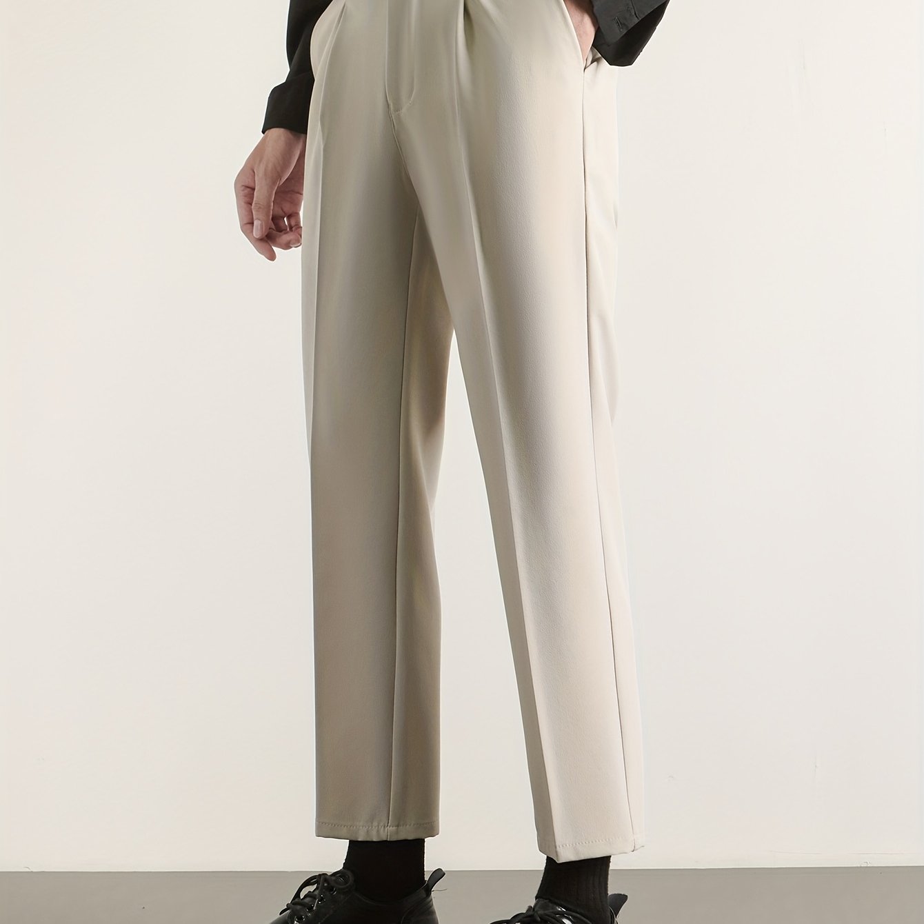 Men's Casual Business Solid Color Suit Pants