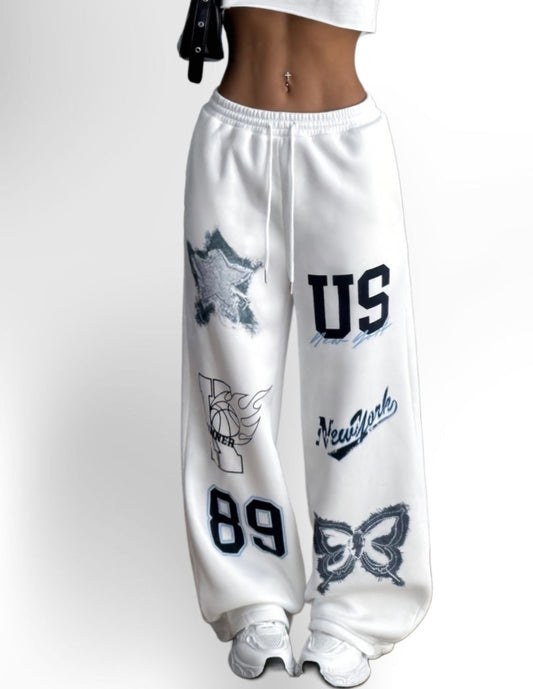 Women's Casual Print Loose-Fit Pants