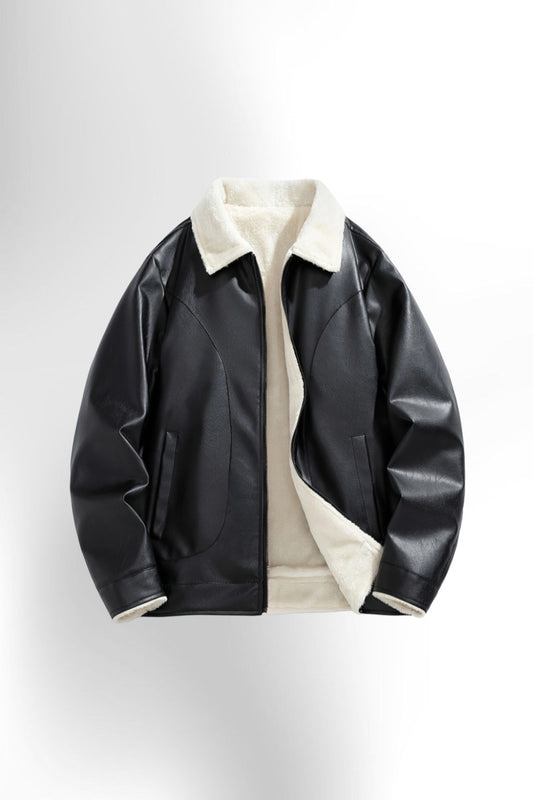 Men's Fashion Casual Versatile Fleece-Lined Jacket