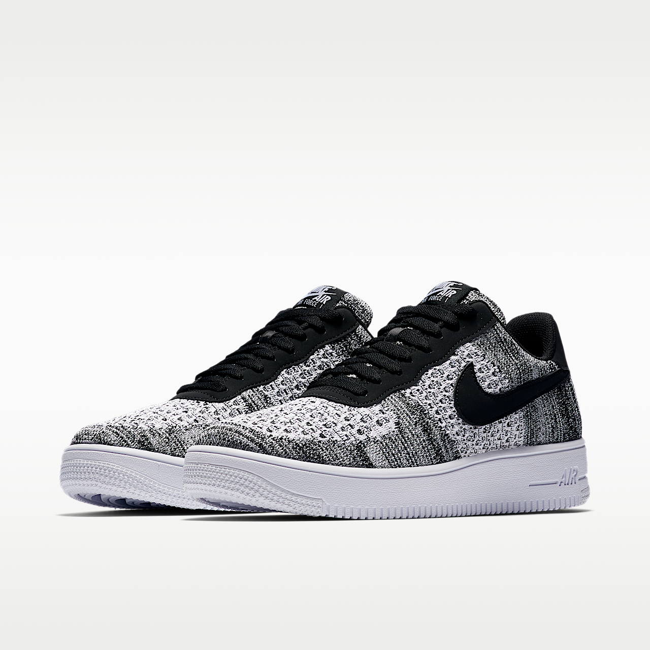 Nike Air Force 1 Flyknit 2.0 Shoes Black/White