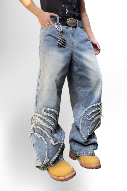 Men's Vintage High-Waist Loose Fit Jeans