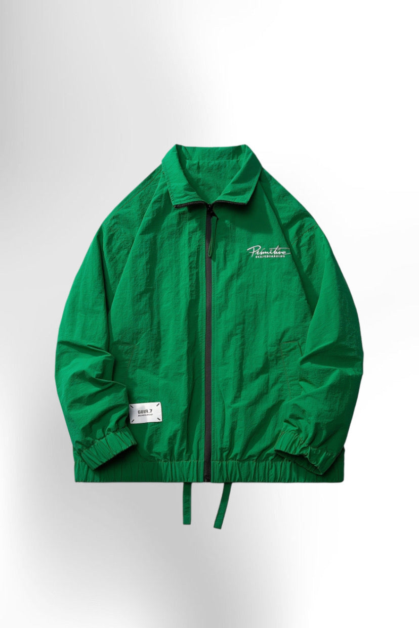 Men'S Vintage-Inspired Green Bomber Jacket