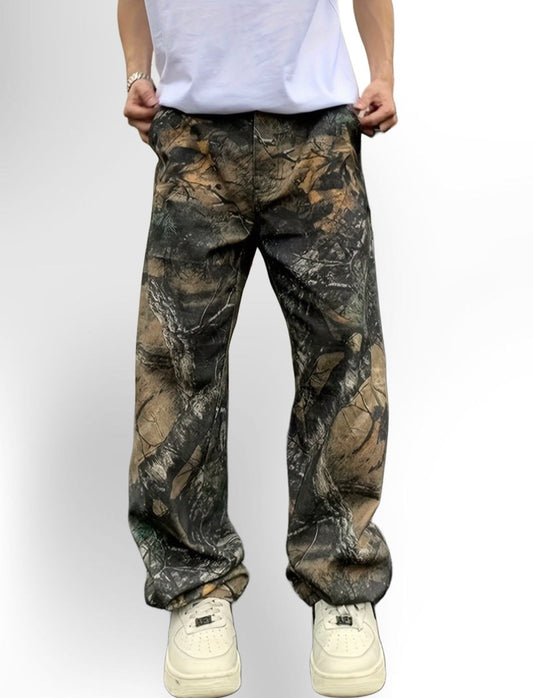 Men's Camouflage Faux Denim