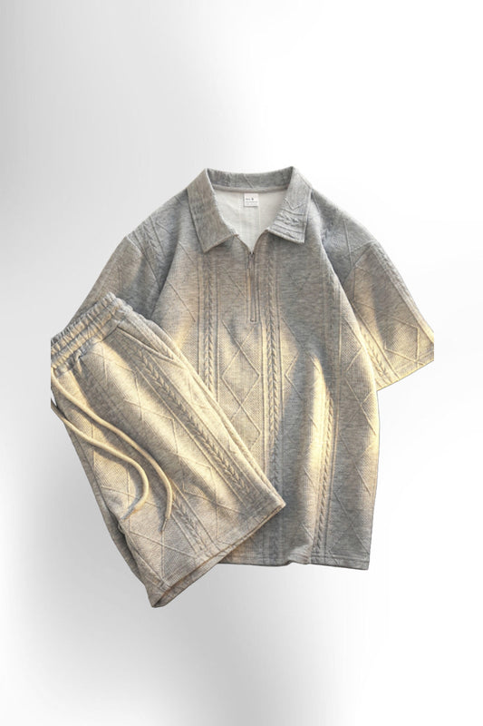 Retro 2pcs Men's Casual Summer Outfit Suits