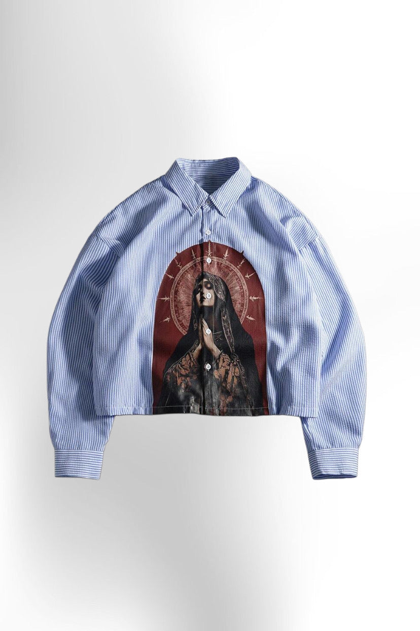 Men's Casual Long Sleeve Printed Shirt