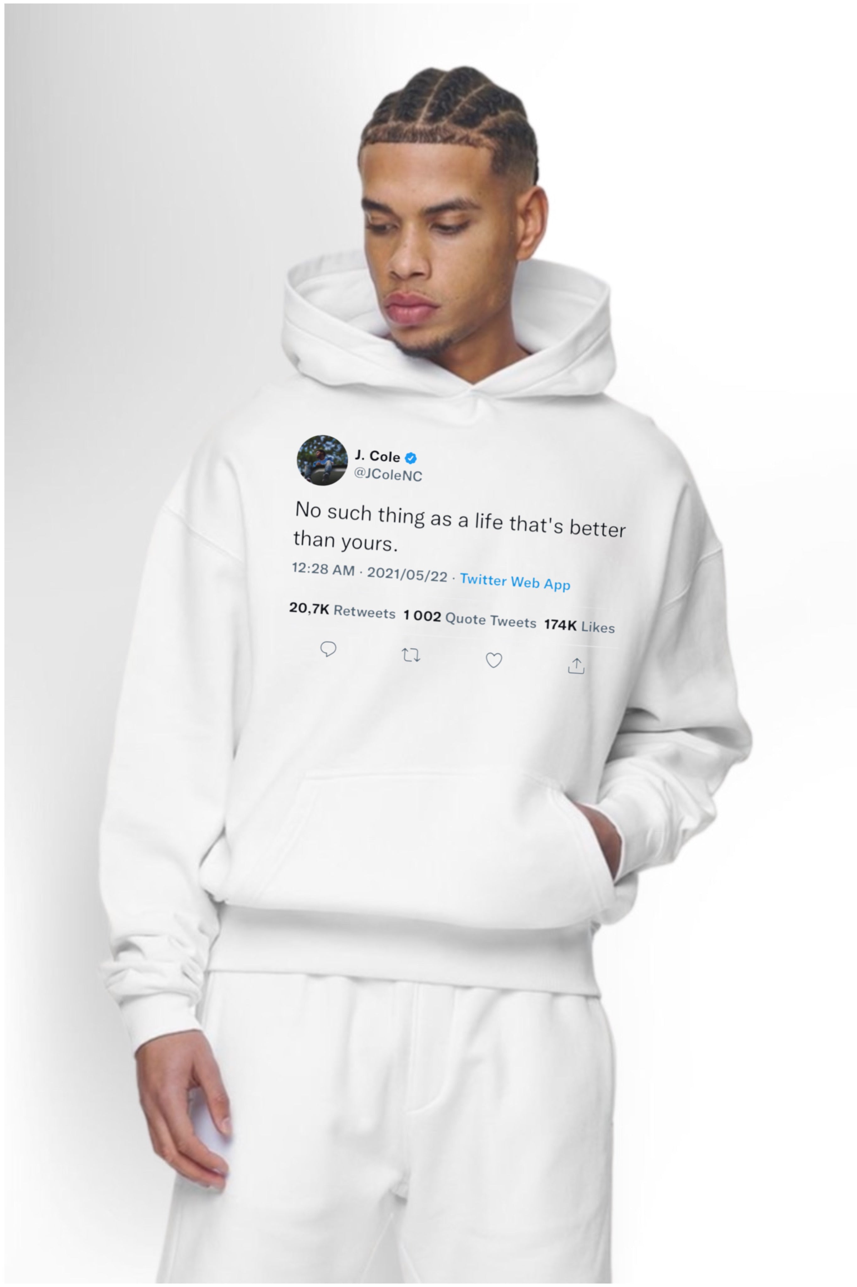 Graphic Hoodie J Cole Tweet – 4REGN