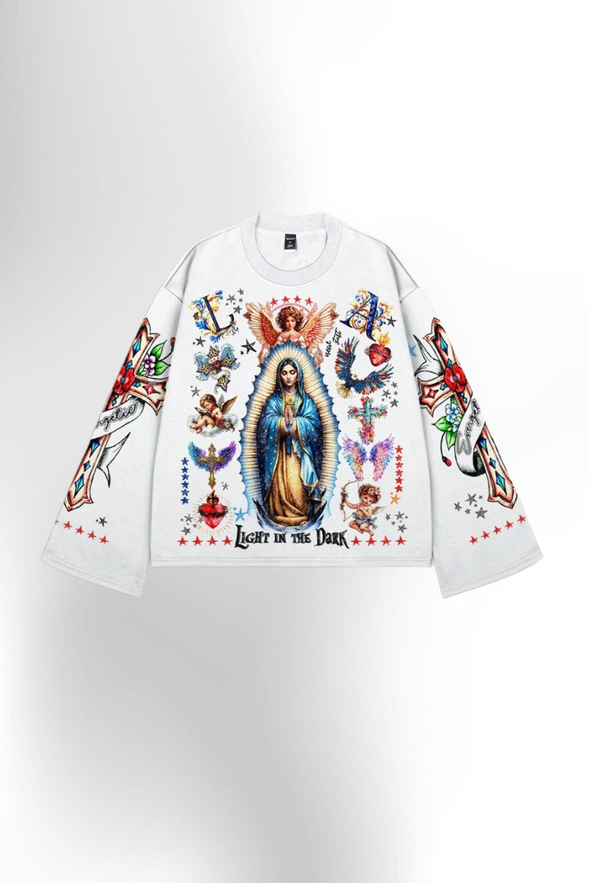 Men's Vintage Maria Graphic Print Pullover Sweatshirt
