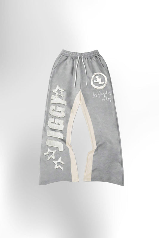 Men's Color Block Letter Graphic Drawstring Waist Sweatpants