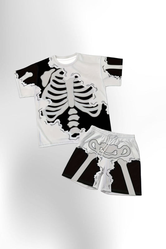 2pcs Men's  T-Shirt and Shorts Set