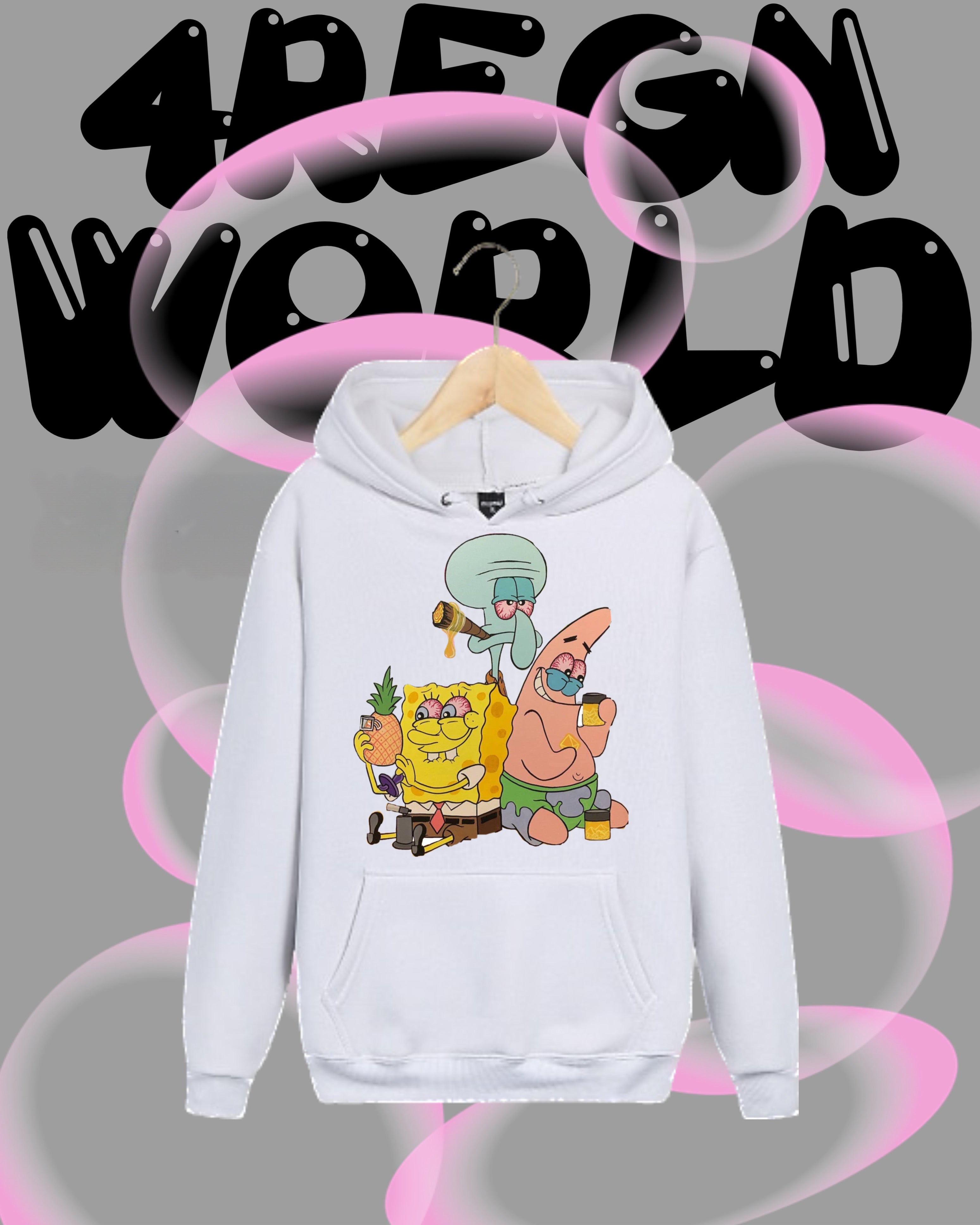 Spongebob graphic hoodie sale