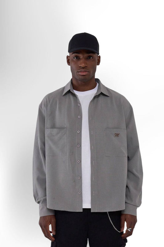 Checkered Pocket Button Up Shirt