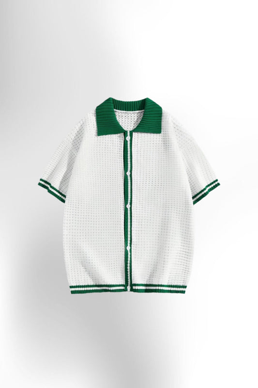 Men's Casual Short Sleeve Knit Sweater