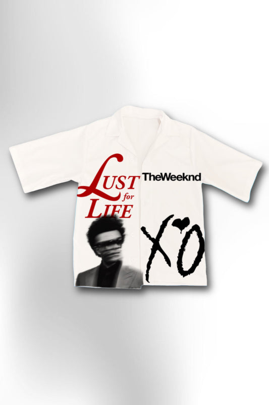 OVERSIZED THE WEEKND BUTTON SHIRT