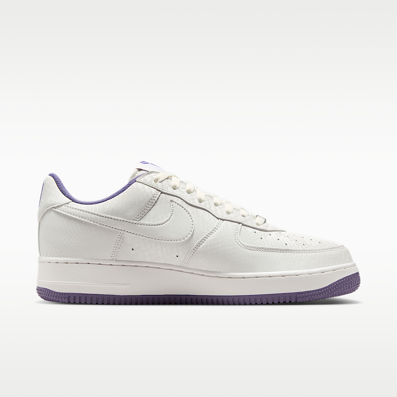 Nike Kobe Air Force 1 Low Men's Shoes Snakeskin Summit White