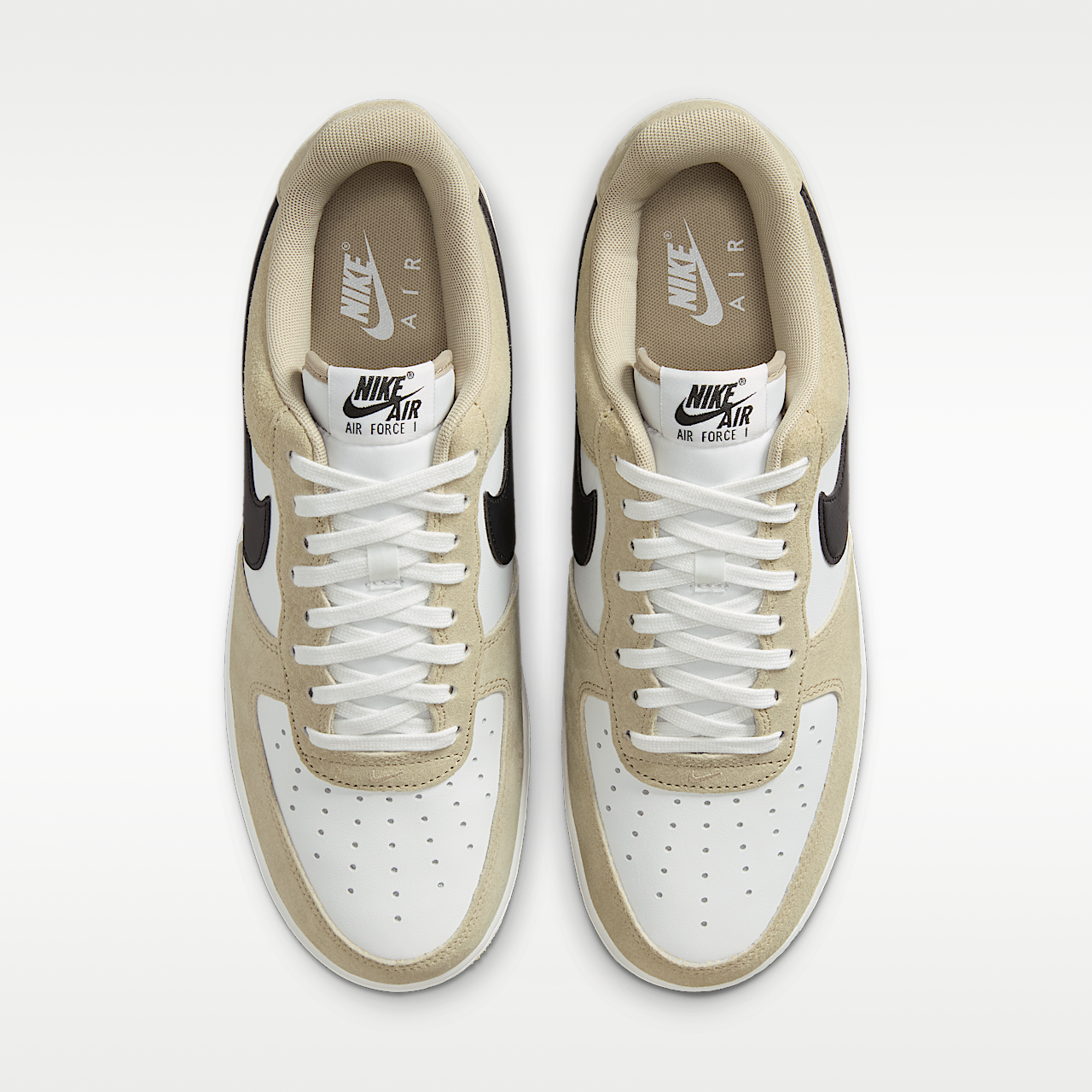 Nike Air Force 1 '07 LV8 Men's Shoes Summit White/Desert Khaki/Black