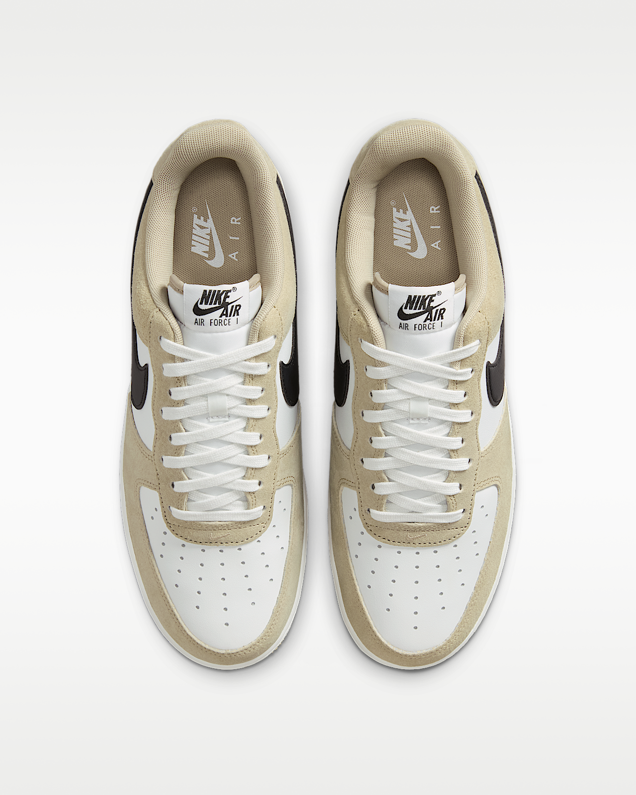 Nike Air Force 1 '07 LV8 Men's Shoes Summit White/Desert Khaki/Black