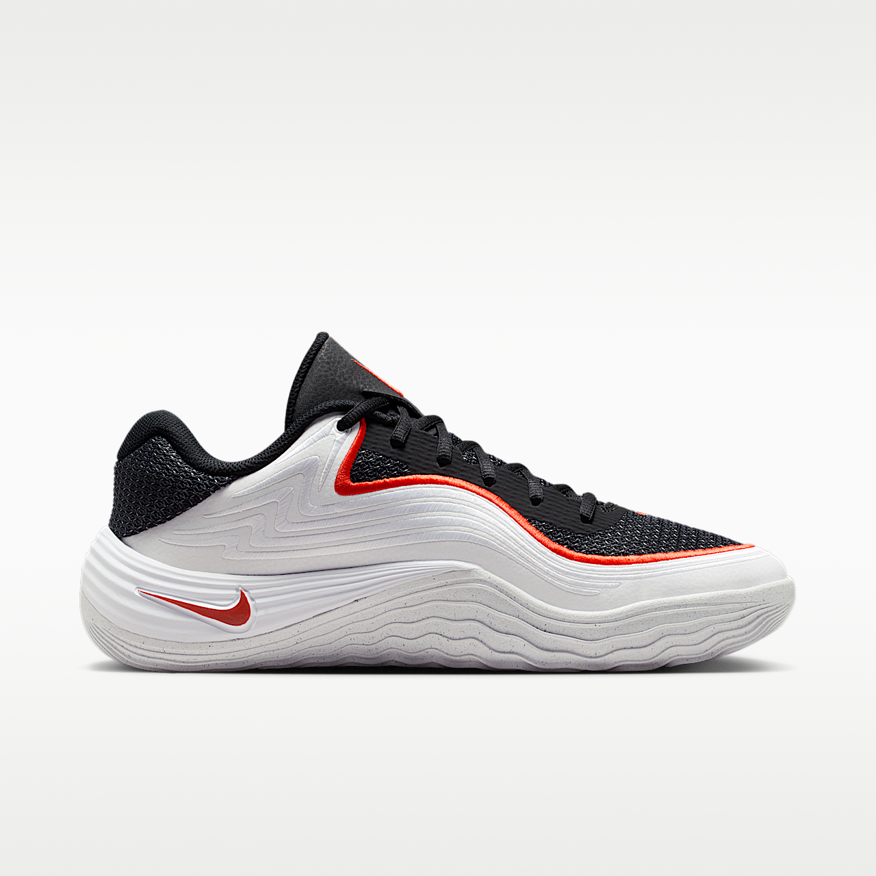 Nike Precision 8 Low Men's Basketball Shoes Black/White/Picante Red