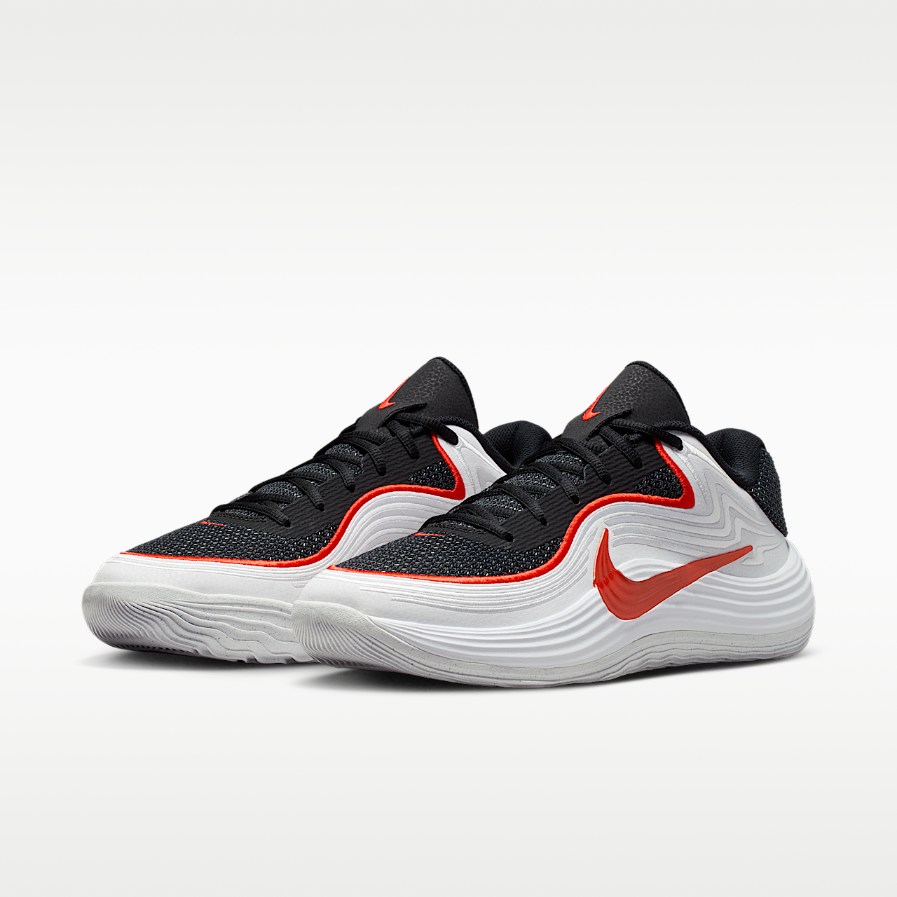 Nike Precision 8 Low Men's Basketball Shoes Black/White/Picante Red