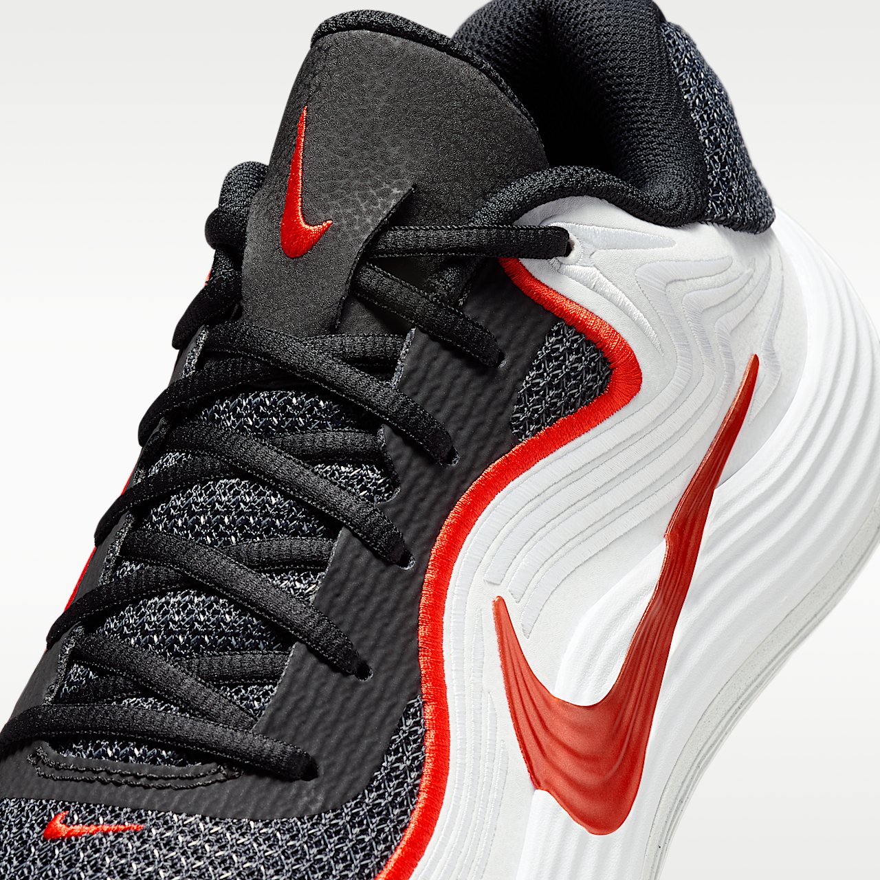 Nike Precision 8 Low Men's Basketball Shoes Black/White/Picante Red