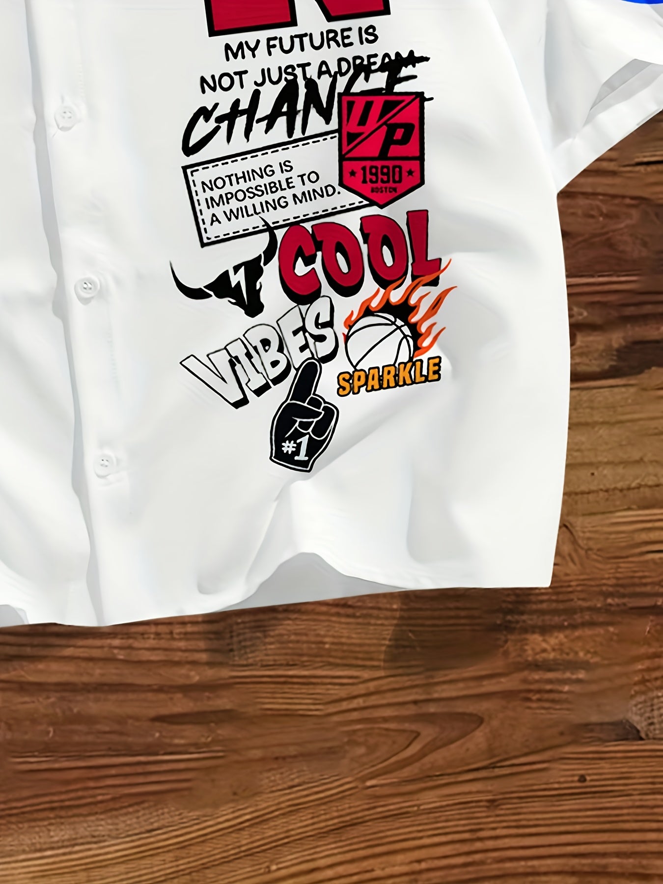 Men's White Short Sleeve Casual Shirt